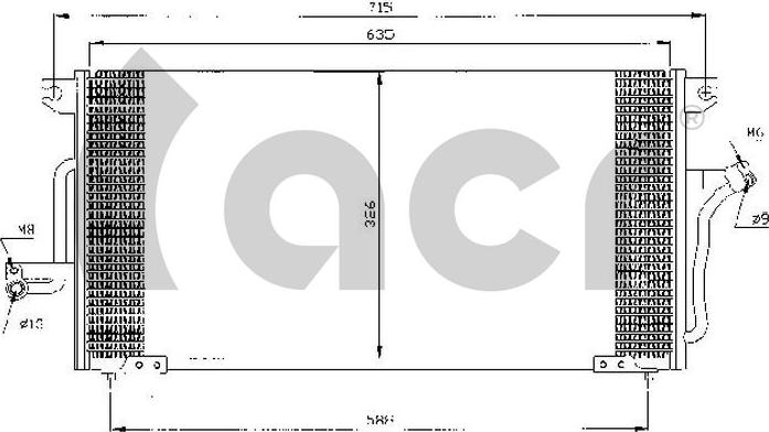 ACR 300303 - Конденсатор кондиционера autosila-amz.com