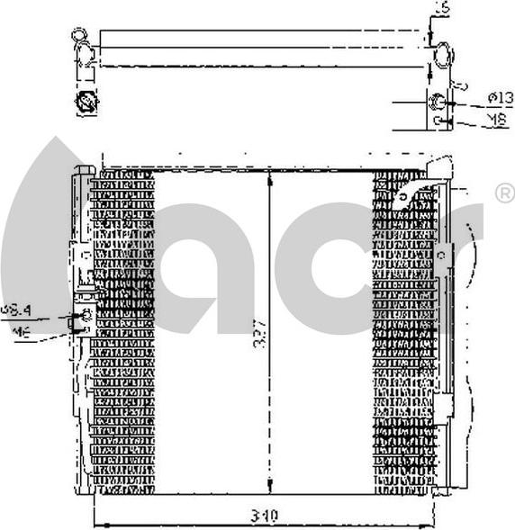 ACR 300302 - Конденсатор кондиционера autosila-amz.com