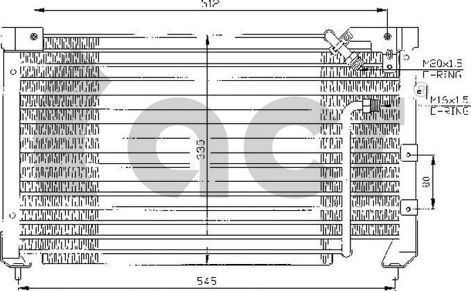 ACR 300318 - Конденсатор кондиционера autosila-amz.com