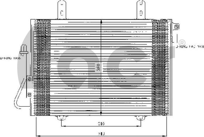 ACR 300383 - Конденсатор кондиционера autosila-amz.com