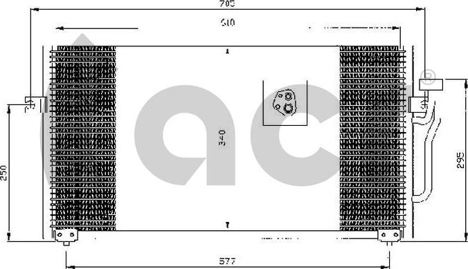 ACR 300326 - Конденсатор кондиционера autosila-amz.com