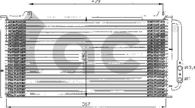 ACR 300376 - Конденсатор кондиционера autosila-amz.com