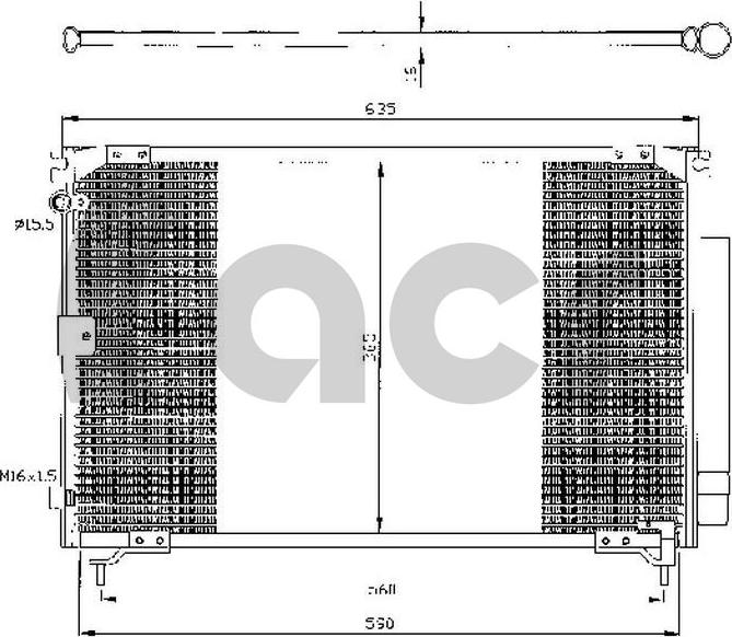 ACR 300371 - Конденсатор кондиционера autosila-amz.com