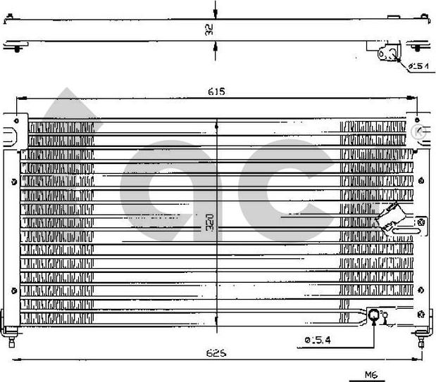 ACR 300378 - Конденсатор кондиционера autosila-amz.com