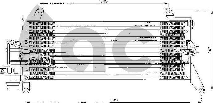 ACR 300293 - Конденсатор кондиционера autosila-amz.com