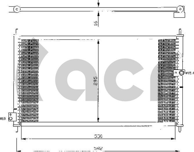 ACR 300205 - Конденсатор кондиционера autosila-amz.com