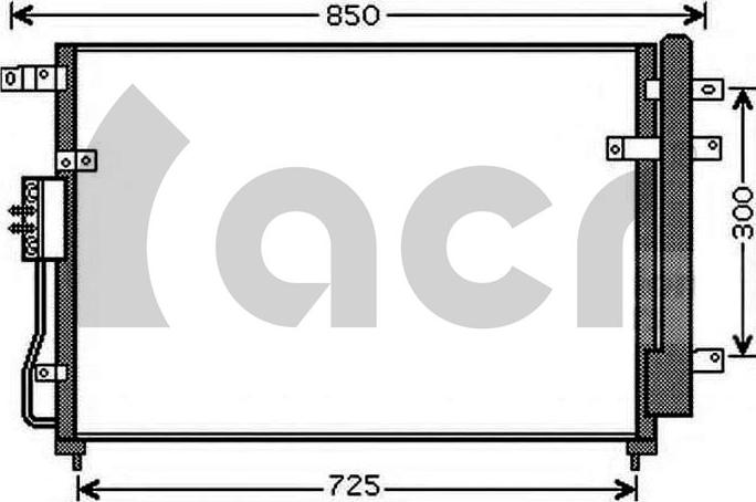 ACR 300706 - Конденсатор кондиционера autosila-amz.com