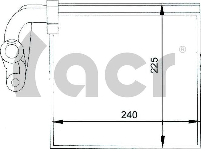 ACR 310041 - Испаритель, кондиционер autosila-amz.com