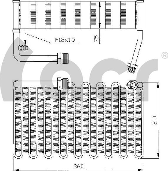 ACR 310018 - Испаритель, кондиционер autosila-amz.com