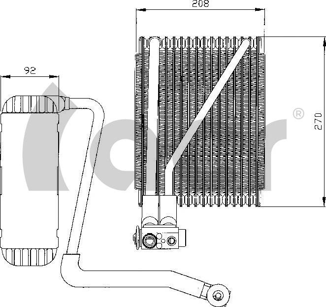 ACR 310030 - Испаритель, кондиционер autosila-amz.com