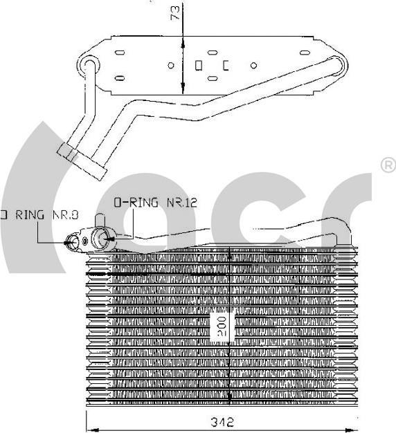 ACR 310022 - Испаритель, кондиционер autosila-amz.com