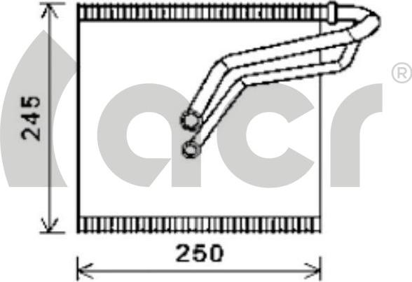 ACR 310197 - Испаритель, кондиционер autosila-amz.com