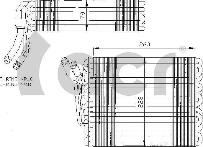ACR 310110 - Испаритель, кондиционер autosila-amz.com