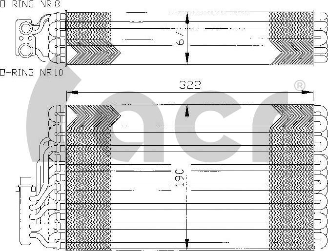 ACR 310126 - Испаритель, кондиционер autosila-amz.com