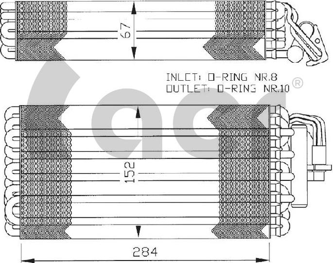 ACR 310123 - Испаритель, кондиционер autosila-amz.com