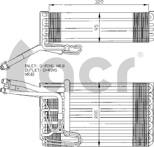 ACR 310122 - Испаритель, кондиционер autosila-amz.com