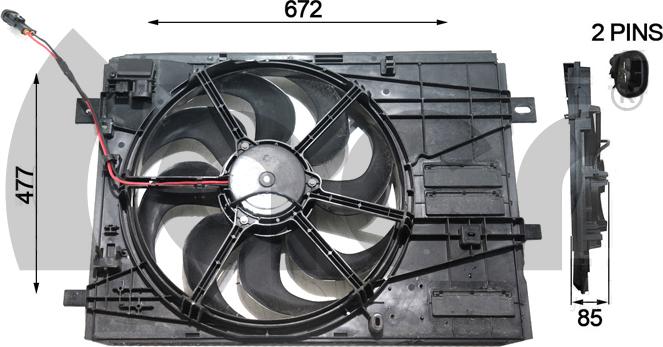ACR 330607 - Вентилятор, охлаждение двигателя autosila-amz.com
