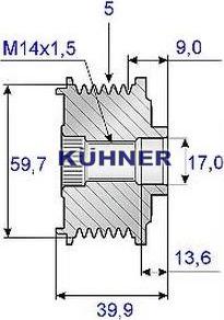 AD Kühner 885203 - Шкив генератора, муфта autosila-amz.com