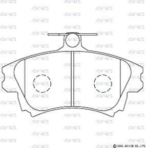 AISIN SN969 - Тормозные колодки, дисковые, комплект autosila-amz.com