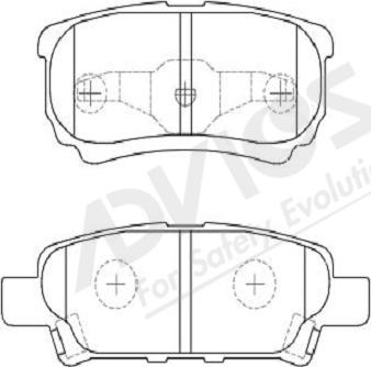 OSSCA 22164 - Тормозные колодки, дисковые, комплект autosila-amz.com