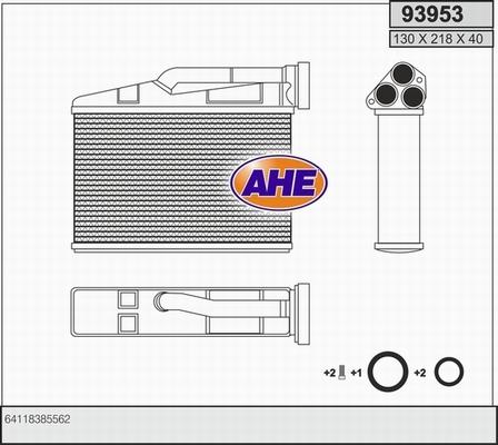 AHE 93953 - Теплообменник, отопление салона autosila-amz.com