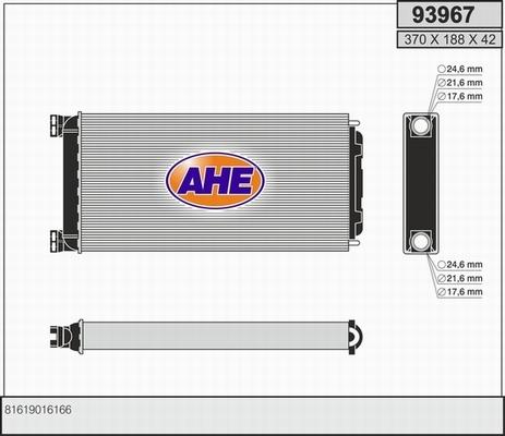 AHE 93967 - Теплообменник, отопление салона autosila-amz.com