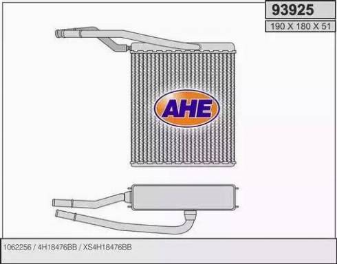 AHE 93925 - Теплообменник, отопление салона autosila-amz.com