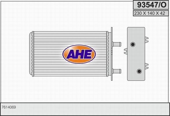 AHE 93547/O - Теплообменник, отопление салона autosila-amz.com