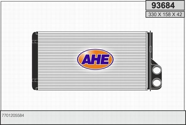 AHE 93684 - Теплообменник, отопление салона autosila-amz.com