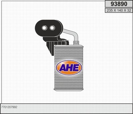 AHE 93890 - Теплообменник, отопление салона autosila-amz.com