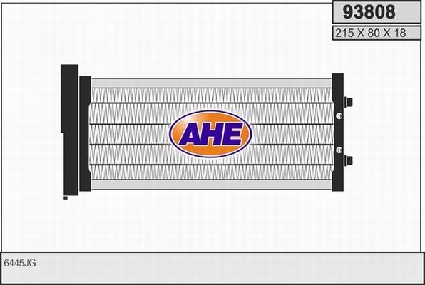 AHE 93808 - Теплообменник, отопление салона autosila-amz.com