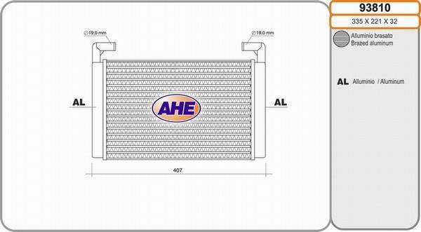 AHE 93810 - Теплообменник, отопление салона autosila-amz.com