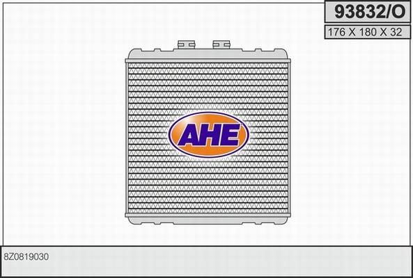 AHE 93832/O - Теплообменник, отопление салона autosila-amz.com