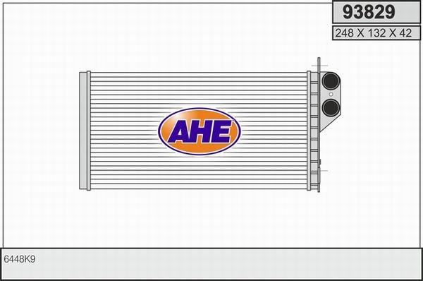 AHE 93829 - Теплообменник, отопление салона autosila-amz.com