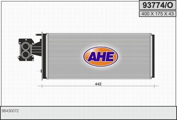 AHE 93774/O - Теплообменник, отопление салона autosila-amz.com