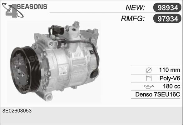 AHE 97934 - Компрессор кондиционера autosila-amz.com