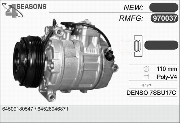 AHE 970037 - Компрессор кондиционера autosila-amz.com