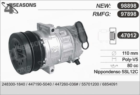 AHE 97898 - Компрессор кондиционера autosila-amz.com