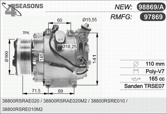 AHE 97869 - Компрессор кондиционера autosila-amz.com