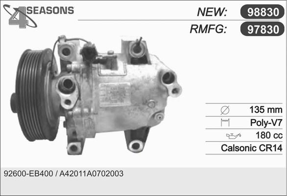 AHE 97830 - Компрессор кондиционера autosila-amz.com