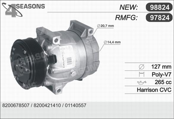 AHE 97824 - Компрессор кондиционера autosila-amz.com