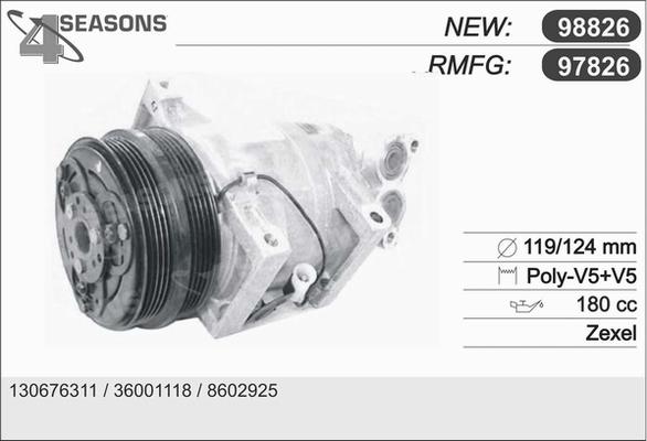 AHE 97826 - Компрессор кондиционера autosila-amz.com