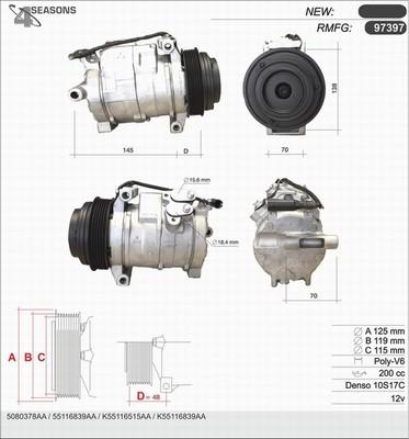 AHE 97397 - Компрессор кондиционера autosila-amz.com