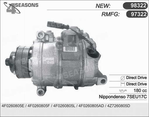 AHE 97322 - Компрессор кондиционера autosila-amz.com