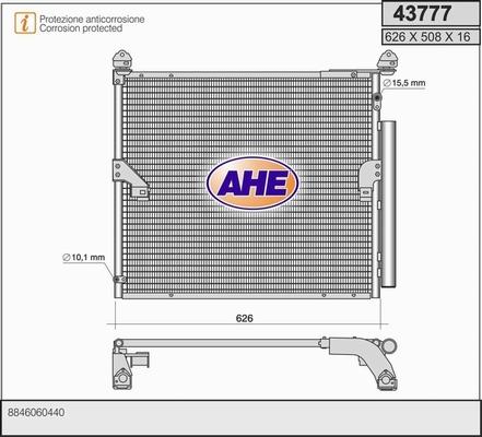 AHE 43777 - Конденсатор кондиционера autosila-amz.com