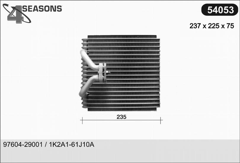 AHE 54053 - Испаритель, кондиционер autosila-amz.com