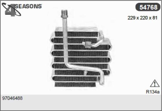 AHE 54768 - Испаритель, кондиционер autosila-amz.com