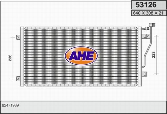 AHE 53126 - Конденсатор кондиционера autosila-amz.com
