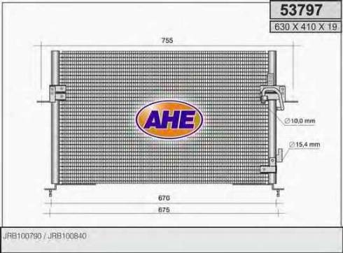 AHE 53795 - Конденсатор кондиционера autosila-amz.com