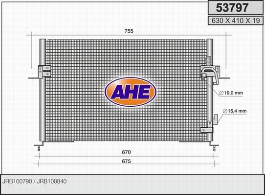 AHE 53797 - Конденсатор кондиционера autosila-amz.com